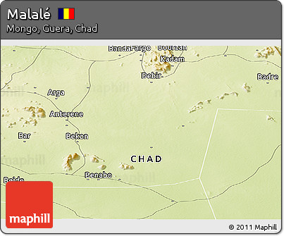 Physical Panoramic Map of Malalé