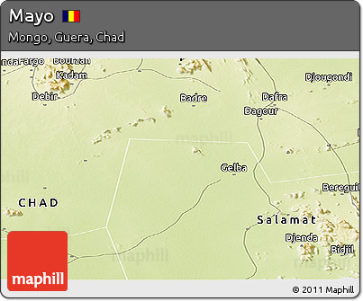 Physical Panoramic Map of Mayo