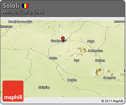 Physical Panoramic Map of Sololi