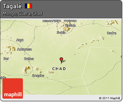 Physical Panoramic Map of Tagalé