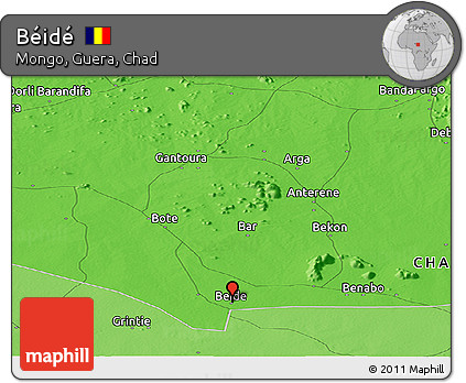 Political Panoramic Map of Béidé