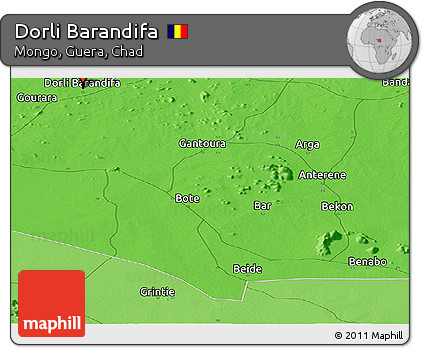 Political Panoramic Map of Dorli Barandifa