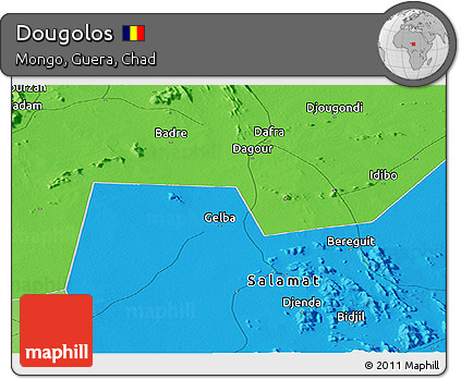 Political Panoramic Map of Dougolos