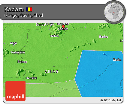 Political Panoramic Map of Kadam