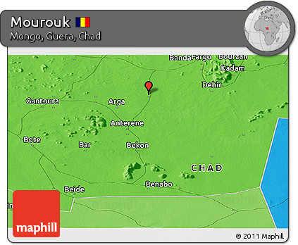 Political Panoramic Map of Mourouk
