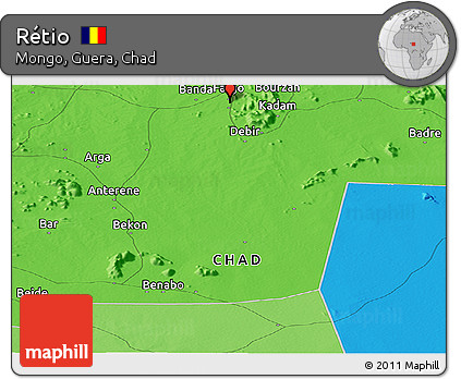 Political Panoramic Map of Rétio