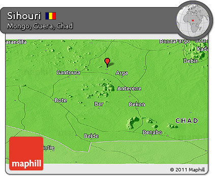 Political Panoramic Map of Sihouri
