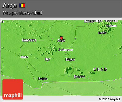 Political Panoramic Map of Arga