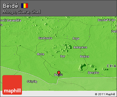 Political Panoramic Map of Béidé