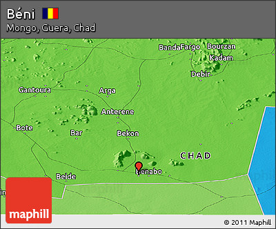 Political Panoramic Map of Béni