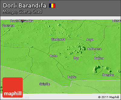 Political Panoramic Map of Dorli Barandifa