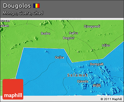 Political Panoramic Map of Dougolos