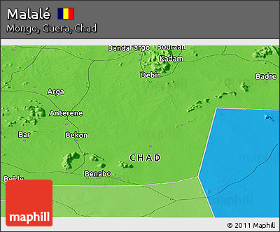 Political Panoramic Map of Malalé