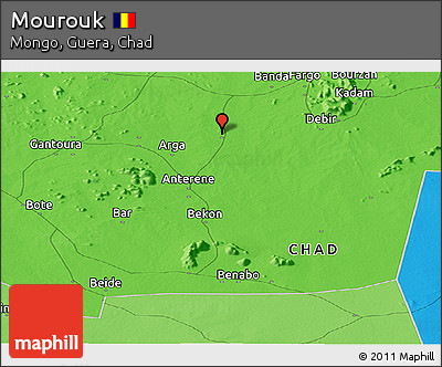 Political Panoramic Map of Mourouk