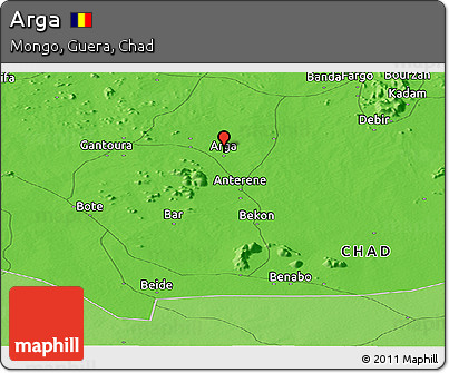 Political Panoramic Map of Arga