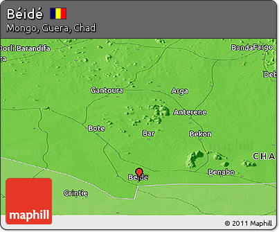 Political Panoramic Map of Béidé