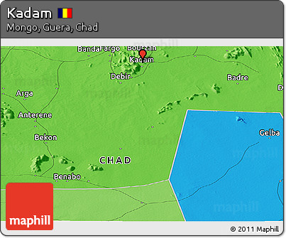 Political Panoramic Map of Kadam
