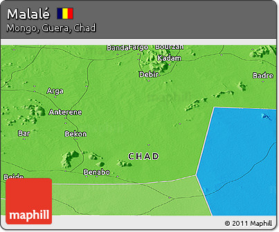 Political Panoramic Map of Malalé