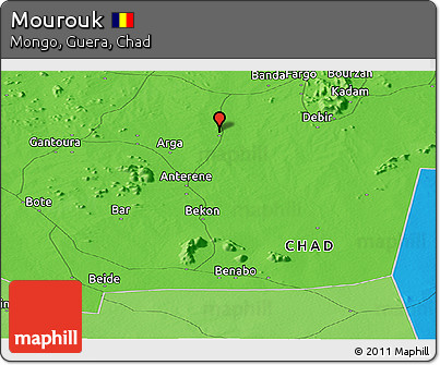 Political Panoramic Map of Mourouk