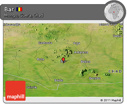 Satellite Panoramic Map of Bar