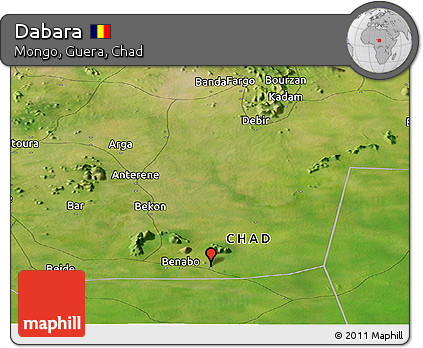 Satellite Panoramic Map of Dabara