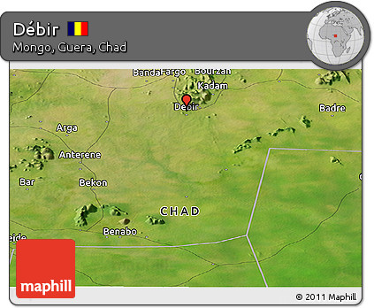 Satellite Panoramic Map of Débir