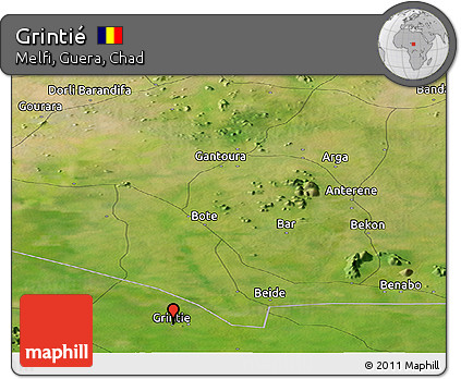 Satellite Panoramic Map of Grintié