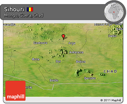 Satellite Panoramic Map of Sihouri