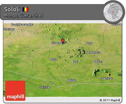 Satellite Panoramic Map of Sololi
