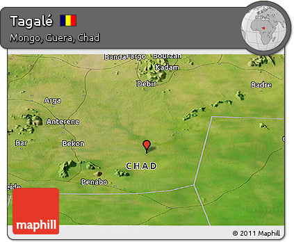 Satellite Panoramic Map of Tagalé