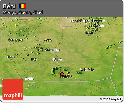 Satellite Panoramic Map of Béni