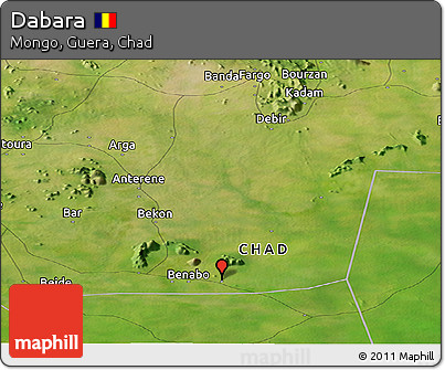 Satellite Panoramic Map of Dabara