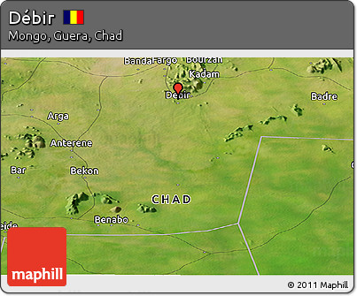 Satellite Panoramic Map of Débir