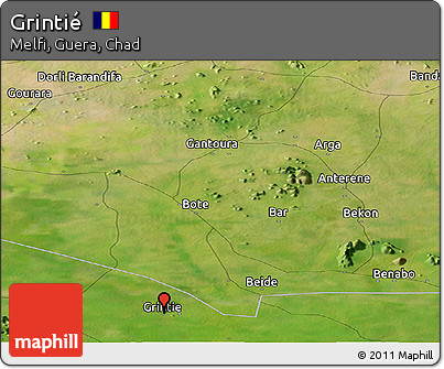 Satellite Panoramic Map of Grintié
