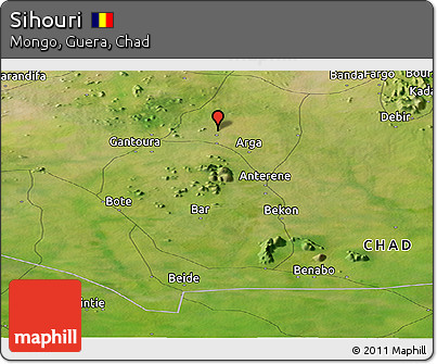 Satellite Panoramic Map of Sihouri