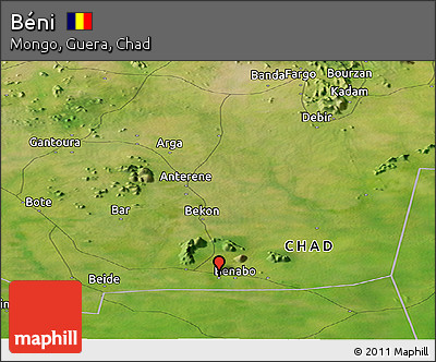 Satellite Panoramic Map of Béni