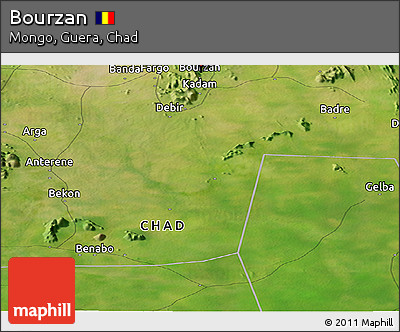 Satellite Panoramic Map of Bourzan
