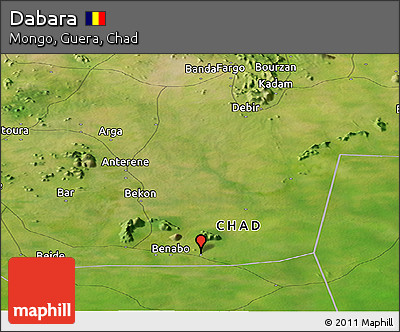 Satellite Panoramic Map of Dabara