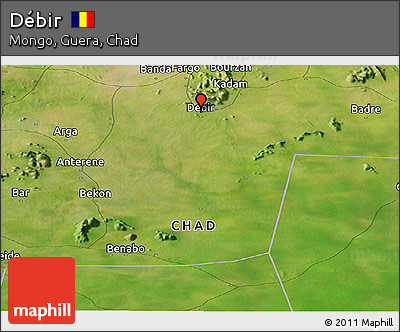 Satellite Panoramic Map of Débir