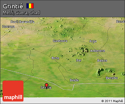 Satellite Panoramic Map of Grintié