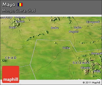Satellite Panoramic Map of Mayo