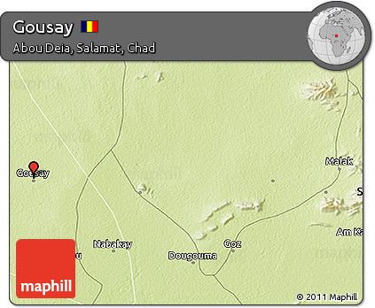 Physical 3D Map of Gousay