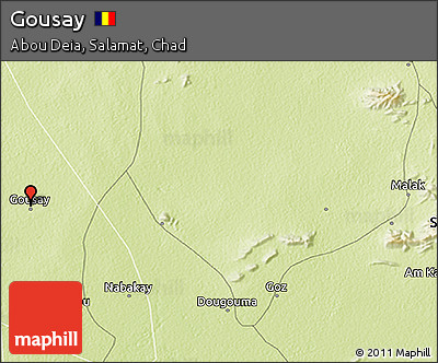 Physical 3D Map of Gousay