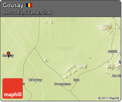 Physical 3D Map of Gousay