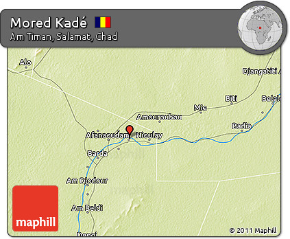 Physical 3D Map of Mored Kadé