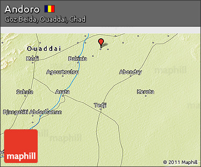 Physical 3D Map of Andoro
