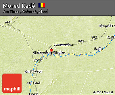 Physical 3D Map of Mored Kadé