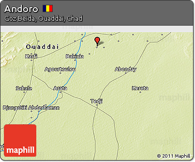 Physical 3D Map of Andoro