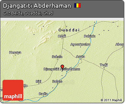 Physical 3D Map of Djangatiti Abderhaman