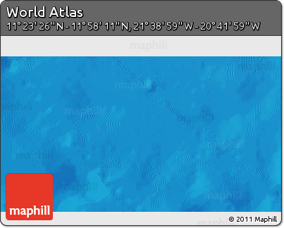 Physical 3D Map of the Area around 11° 40' 49" N, 21° 10' 29" W